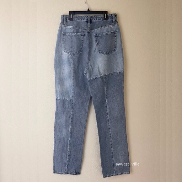 PacSun Eco Patchwork Boyfriend High Rise Baggy Jeans Womens 29 Medium Wash - Picture 5 of 10